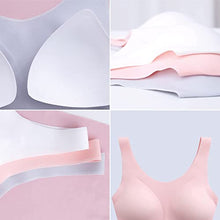 Load image into Gallery viewer, Girls Training Bras with Removable Padded for 8-10-12-14 Years Old,MiniA Cup Pad&amp;Wireless Bras for Girls,Comfort Seamless(Pink)
