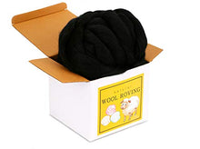 Load image into Gallery viewer, Wool Roving Bulk - 8.82oz Super Wool Chunky Yarn, Wool Roving Top for Needle Felting, Soft Felting Wool Supplies for Hand Spinning, Felting, Blending, Weaving and DIY Craft
