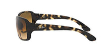 Load image into Gallery viewer, Ray-Ban Women's RB4068 Sunglasses, Light Havana/Brown Gradient, 60 mm
