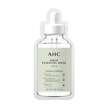 Load image into Gallery viewer, AHC Face Mask Aqua Essentials Hydrating and Claming For Stressed and Tired Skin Calming 100% Cotton Sheet 5 Count(Pack of 1)

