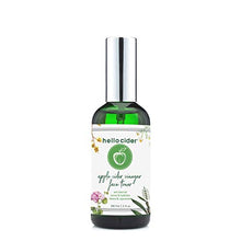 Load image into Gallery viewer, Apple Cider Vinegar Toner - Witch Hazel,Tea Tree,Rose Geranium,Lavender, Chamomile. NO Oils. Tone, Reduce Blemish, Clear Pores &amp; Acne, 3oz. USA Made/ Hello Cider
