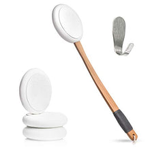 Load image into Gallery viewer, Toem Lotion Applicator for The Back | Applicators Easy Reach | Self Application of Cream Sunscreen Self Tanner | Includes 1 Applicator Handle, 4 Pads &amp; 1 Hook (4 Pads)
