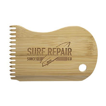 Load image into Gallery viewer, Surf Repair Co. Bamboo Surf Board Wax Comb (Shoals)
