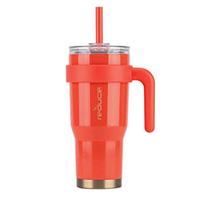 Load image into Gallery viewer, Reduce 24 oz Mug Tumbler, Stainless Steel with Handle – Keeps Drinks Cold up to 24 Hours – Sweat Proof, Dishwasher Safe, BPA Free – Cayenne, Opaque Gloss
