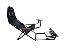 Load image into Gallery viewer, Pedal Mount PEIN (upgrade) is a device to keep your racing pedal and rudder pedal at a set distance from your chair as well as tilt the pedals to a more comfortable angle.
