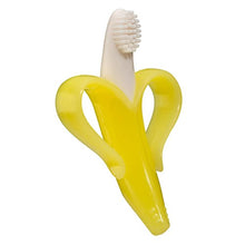 Load image into Gallery viewer, Baby Banana - Yellow Banana Toothbrush, Training Teether Tooth Brush for Infant, Baby, and Toddler
