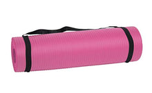 Load image into Gallery viewer, Mind Reader NBRMAT-PNK All Purpose 1/2 Extra Thick Yoga Fitness &amp; Exercise Mats with Carrying Strap, High Density Anti-Tear, Pink
