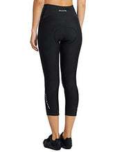 Load image into Gallery viewer, BALEAF Women's Bike Shorts 3D Padded Cycling Pants Capris Biking Tights Leggings Breathable 3/4 Long Spin UPF 50+ Black Line Size M
