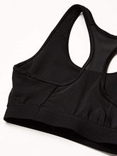 Load image into Gallery viewer, adidas Women's Don't Rest Alphaskin AEROREADY Training Pilates Yoga Medium Support Workout Bra, Black, Large
