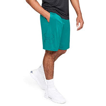 Load image into Gallery viewer, Under Armour Men's Tech Graphic Shorts , Swallowtail (381)/Tourmaline Teal , 3X-Large

