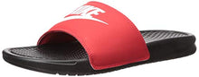 Load image into Gallery viewer, Nike Men's Benassi Just Do It Slide Sandal, Black/White-University Red, 11 Regular US
