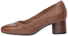 Load image into Gallery viewer, Clarks womens Un Cosmo Step Pump, Dark Tan Leather, 9.5 US
