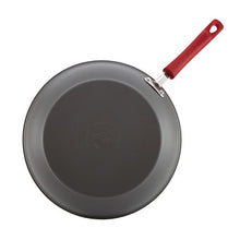Load image into Gallery viewer, Rachael Ray Brights Hard Anodized Nonstick Cookware Pots and Pans Set, 12 Piece, Gray with Red Handles
