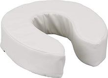 Load image into Gallery viewer, NOVA Medical Products Toilet Seat Cushion and Riser, 4” Padded Toilet Seat Attachment Cover, For Standard and Elongated Toilet Seats, Vanilla
