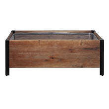 Load image into Gallery viewer, Amazon Basics Recycled Wood Rectangular Garden Planter, Brown, 37 x 13 x 15 Inch (LxWxH)
