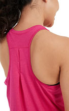 Load image into Gallery viewer, Lulucheri Women's Workout Racerback Tank Tops Pleated Loose Fit Yoga Athletic Running Exercise Shirts (Small, Pitaya Pink)
