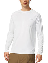Load image into Gallery viewer, BALEAF Men's Long Sleeve Shirts Lightweight UPF 50+ Sun Protection SPF T-Shirts Fishing Hiking Running White Size M
