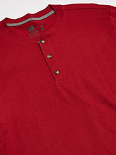 Load image into Gallery viewer, Hanes Men's Long-Sleeve Beefy Henley T-Shirt - Large - Petro Teal
