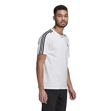 Load image into Gallery viewer, adidas Men's Standard Essentials 3-Stripes Tee, White/Black, Small
