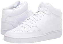 Load image into Gallery viewer, Nike Women's Court Vision Mid Sneaker, White/White-White, 9.5 Regular US
