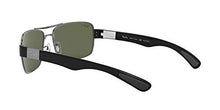 Load image into Gallery viewer, Ray-Ban Men's RB3522 Metal Sunglasses, Gunmetal/Polarized Green, 64 mm
