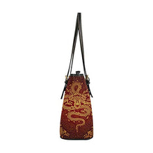 Load image into Gallery viewer, Women's Leather Handbags Shoulder Tote, Chinese Dragons, Top Handles Bag Purse for School Travel

