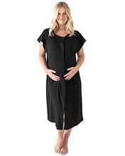 Load image into Gallery viewer, Kindred Bravely Universal Labor and Delivery Gown | 3 In 1 Labor, Delivery, Nursing Gown for Hospital (Black, S-M-L)
