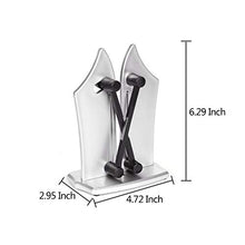 Load image into Gallery viewer, Professional Knife Sharpener Multipurpose Scissors Knife Sharpeners Manual,Best Kitchen Knife Sharpening with Diamond, Tungsten Steel, Ceramic Stone Non-Slip Base and Ergonomic Design
