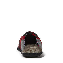Load image into Gallery viewer, Dearfoams Men's Papa Bear Slipper, faux faux fur Plaid, Medium
