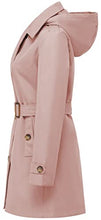 Load image into Gallery viewer, Chrisuno Rain Coats for Women Dress Coat Long Trench Coat Double Breasted Spring Fall Winter Coat Pink M
