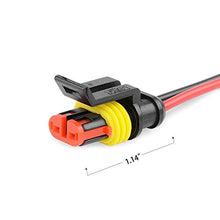 Load image into Gallery viewer, Nilight - 50020R 2Pin Way 16AWG Waterproof Wire 1.5mm Series Terminal Connector-10 Pack,2 Years Warranty

