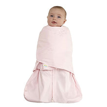 Load image into Gallery viewer, HALO 100% Cotton Sleepsack Swaddle, 3-Way Adjustable Wearable Blanket, TOG 1.5, Soft Pink, Newborn, 0-3 Months
