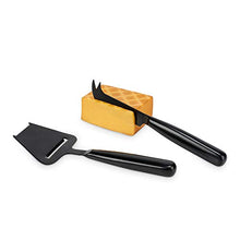 Load image into Gallery viewer, True Nero Cheese Knives, Matte Black, Set of 2

