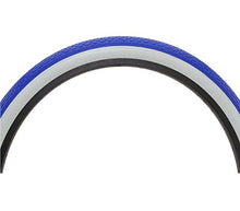 Load image into Gallery viewer, Alta Bicycle Tire Duro 26 x 2.125 White Wall Bike Tire Small Brick Pattern (Blue/White)
