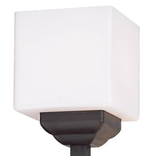 Load image into Gallery viewer, Light Tree Mission Torchiere Floor Lamp 4-Light Bronze Iron Square-Sided White Glass Shades for Living Room Bedroom - Franklin Iron Works
