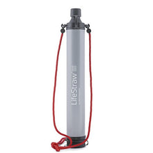 Load image into Gallery viewer, LifeStraw Personal Water Filter for Hiking, Camping, and Travel, American Red Cross Edition (Pack of 3)
