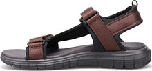 Load image into Gallery viewer, Dockers Mens Soren SupremeFlex Outdoor Sandal, Dark Brown/Black, 10 M
