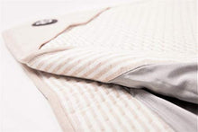 Load image into Gallery viewer, Radia Smart 5G Anti-Radiation, EMF Protection Baby Blanket, Pregnancy Belly Shielding, Organic Cotton, Cream, 35”x30"
