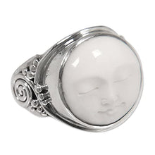 Load image into Gallery viewer, NOVICA .925 Sterling Silver Handcrafted Cocktail Ring 'Face of the Moon'
