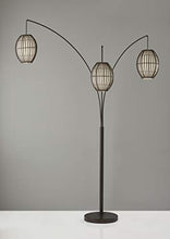 Load image into Gallery viewer, Adesso 4026-26 Maui Arc Lamp – 82-inch 3-Light Floor Lamp – Antique Bronze Finish Standing Lamp. Home Decor Lighting Fixtures

