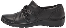 Load image into Gallery viewer, Clarks Women's Cora BraidShoe Loafer, Black Leather, 9
