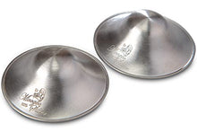 Load image into Gallery viewer, The Original Silver Nursing Cups - Nipple Shields for Nursing Newborn - Newborn Essentials Must Haves - Soothe and Protect Your Nursing Nipples - 925 Silver (L)
