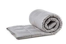 Load image into Gallery viewer, Snuggle Pro Premium Weighted Blanket Kids Set, 7lbs (41"x60", Gray), Breathable, Washable, Hypoallergenic &amp; Heavy | Reversible Cooling Bamboo &amp; Minky Dot Sensory Duvet Cover + Extra Gift
