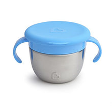 Load image into Gallery viewer, Munchkin Stainless Steel Snack Catcher with Lid, 9 Ounce, Blue

