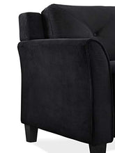 Load image into Gallery viewer, Lifestyle Solutions Collection Grayson Micro-fabric Chair, Black, Black
