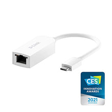 Load image into Gallery viewer, D-Link USB C to Ethernet Adapter, Type C to 2.5 Gigabit Ethernet LAN Network Adapter 2500 Mbps Wired Performance Windows Mac OS Dongle (DUB-E250)
