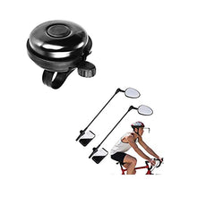 Load image into Gallery viewer, Accmor Classic Bike Bell and 2 Pack Bike Helmet Mirror Bundle, Great Bicycle Accessory for Adults Kids
