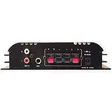 Load image into Gallery viewer, Class-T HiFi Power Audio Amplifier - 100W Dual Channel Surround Sound Stereo Receiver Box w/ USB, RCA, 12V Adapter - For Subwoofer Speaker, iPhone, Home Theater, PA System - Pyle PFA400U
