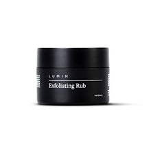Load image into Gallery viewer, Lumin Exfoliating Rub for Men (1 oz) - Activated Charcoal Face Exfoliator Rub for Reducing Dullness, Dryness, Dark Spots, Blackheads, and Shaving Irritation - Achieve Your Best Look
