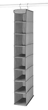 Load image into Gallery viewer, Whitmor Hanging Shoe Shelves - 8 Section - Closet Organizer - Grey

